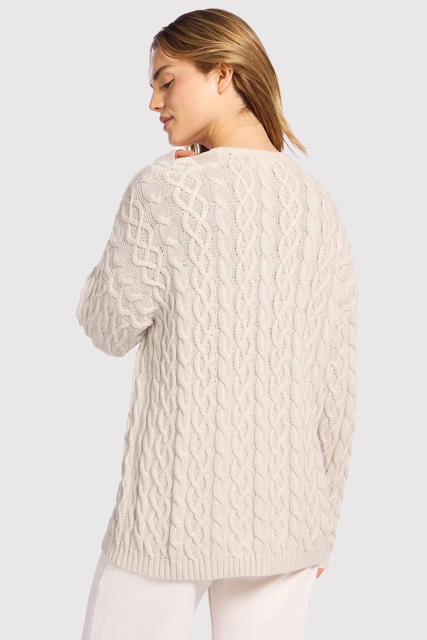 Lightweight Cable Sweater