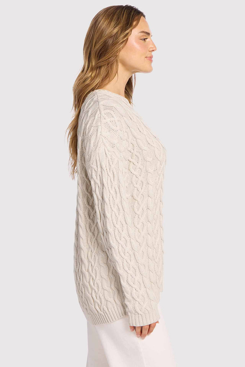 Lightweight Cable Sweater image 