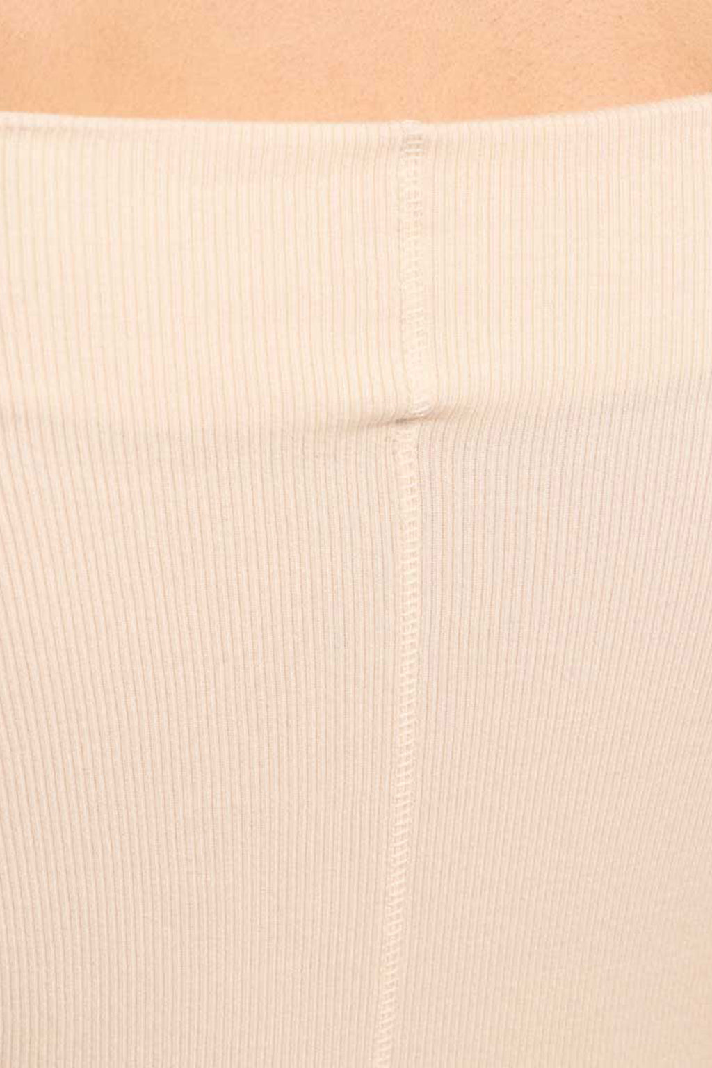 Slinky Rib Off-The-Shoulder Shirt