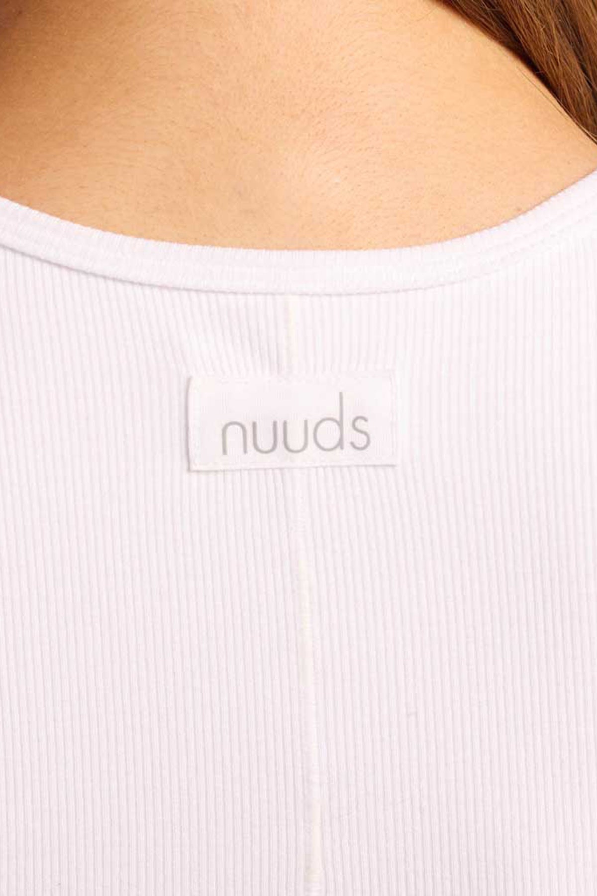 Color:White | nuuds ribbed tank top, women’s tank top, racer tank, everyday fitted top