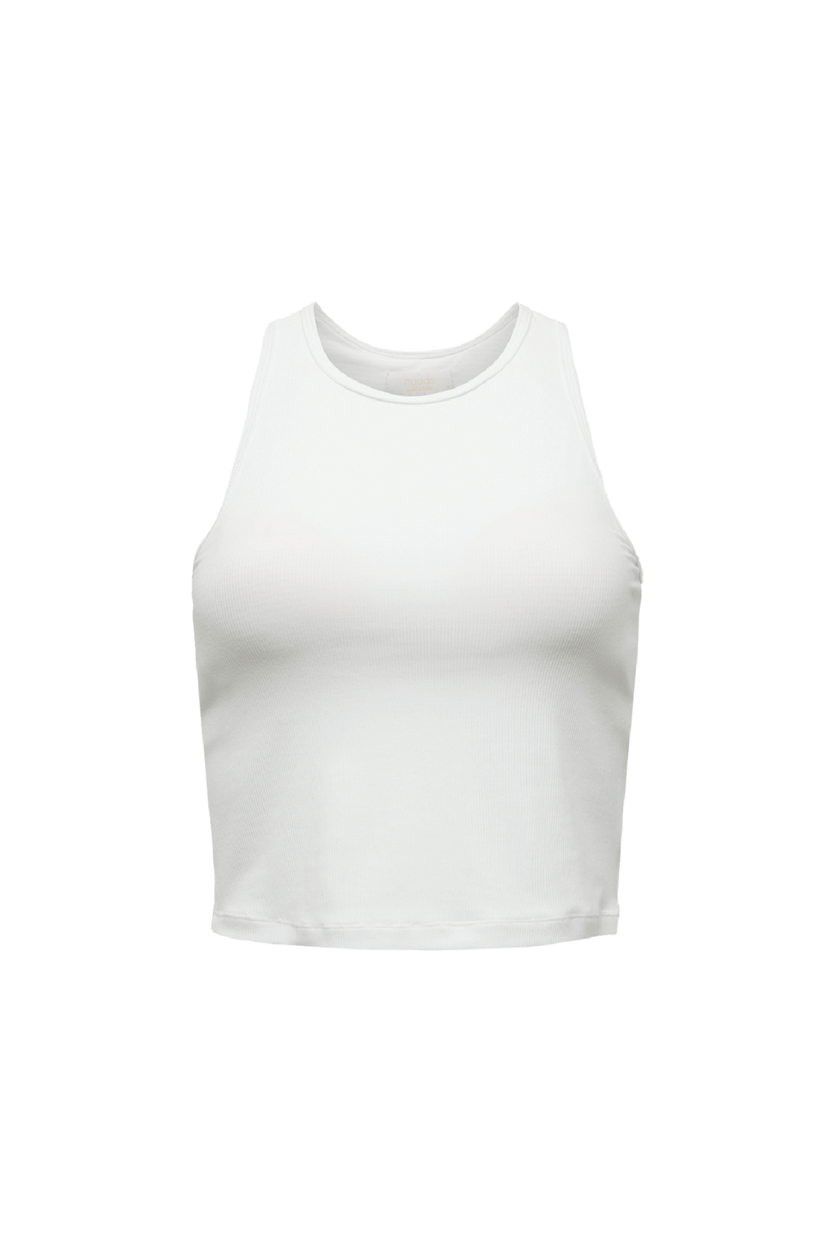 Color:White | nuuds ribbed tank top, women’s tank top, racer tank, everyday fitted top