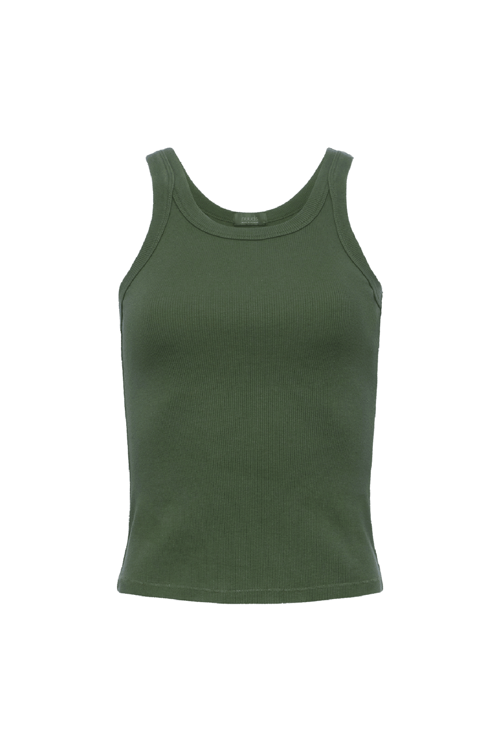 Essential Rib Tank | Darkest Olive – nuuds