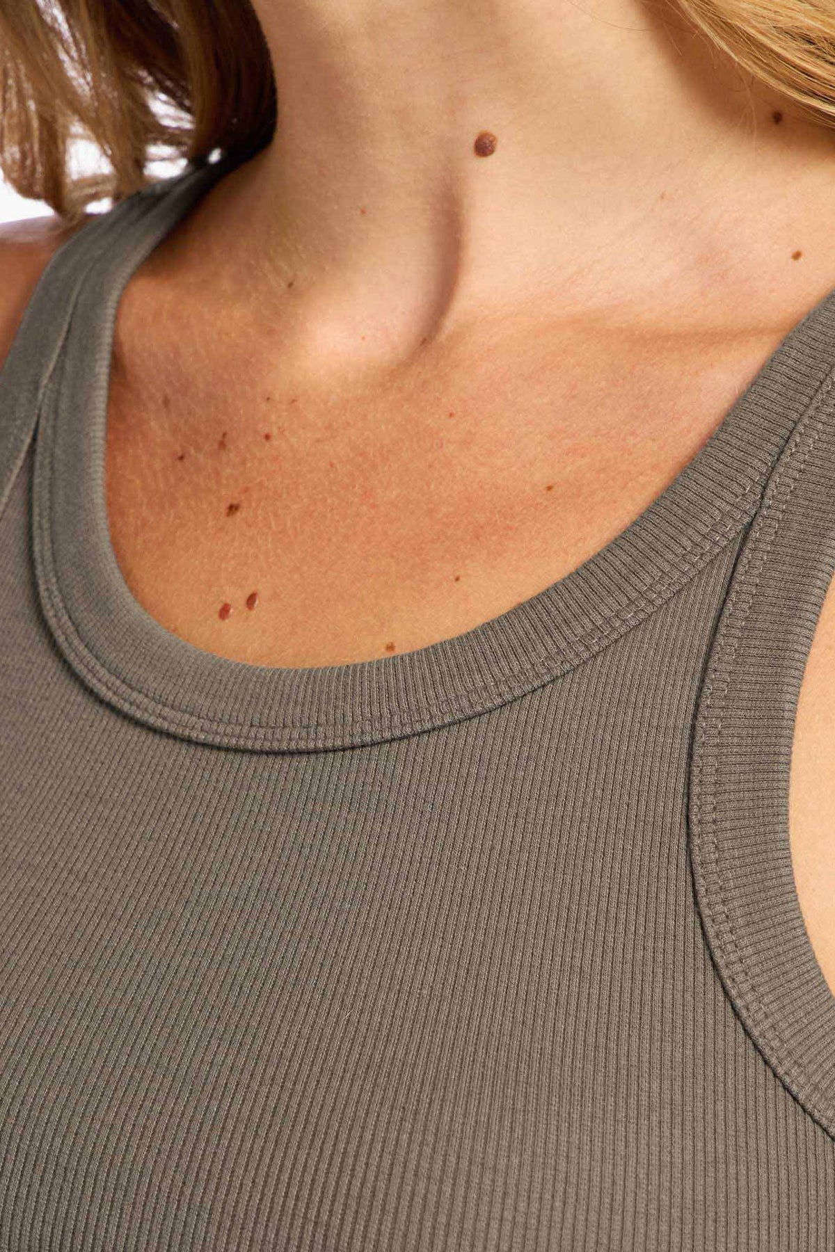 Color:Mocha | Essential Rib Tank