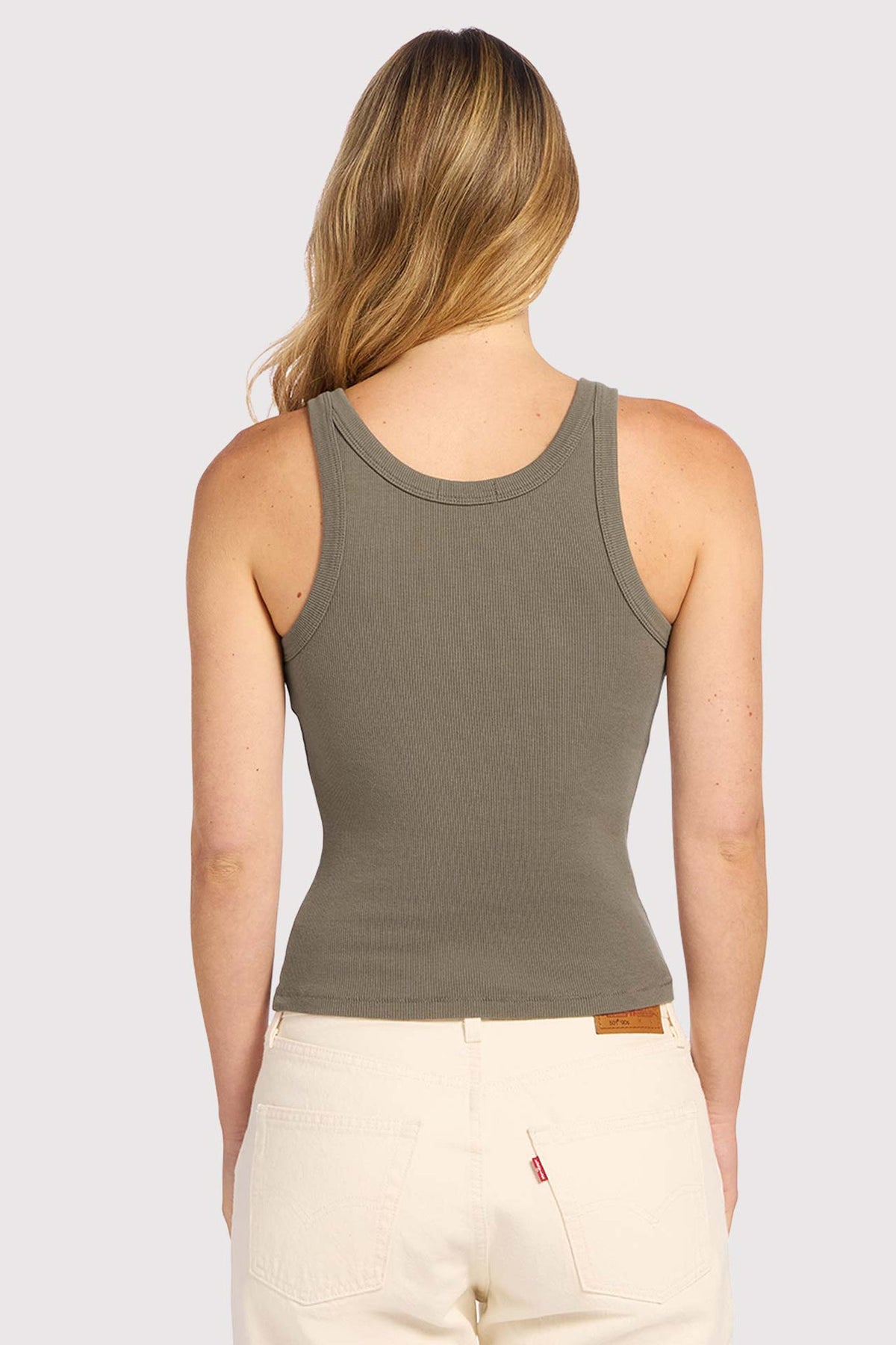 Color:Mocha | Essential Rib Tank