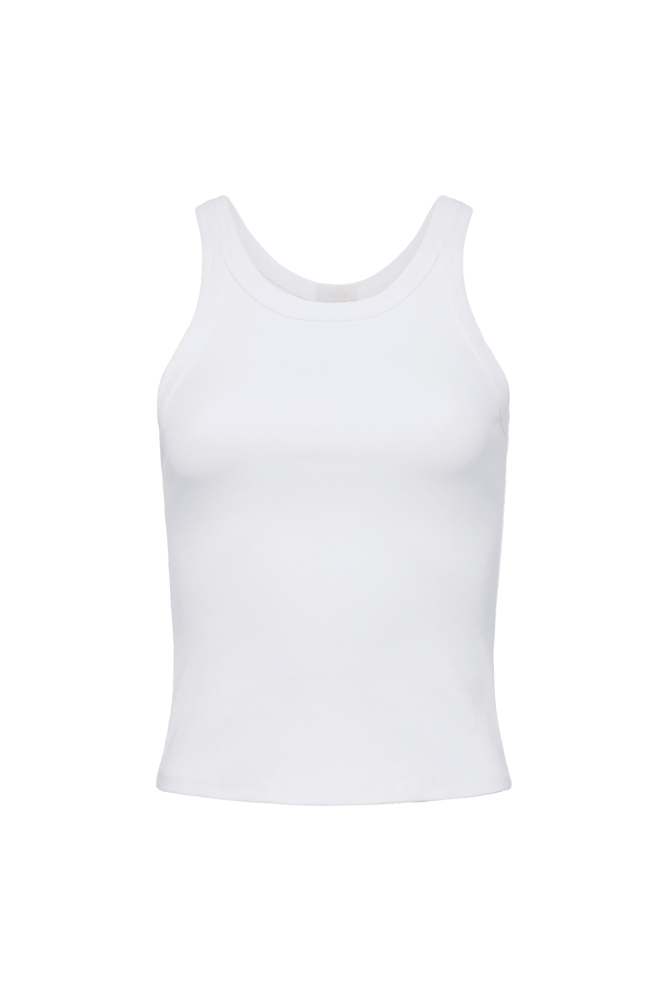 Essential Rib Tank | White – nuuds