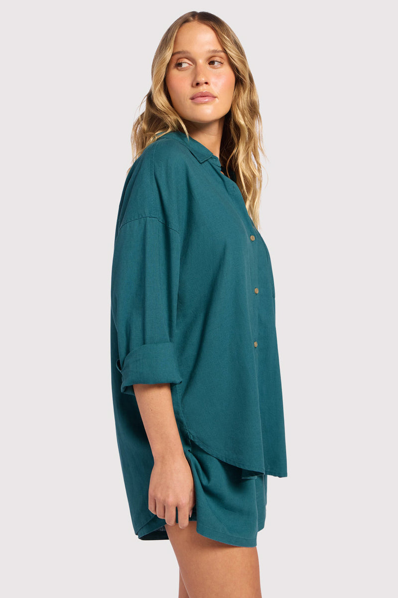 Linen Boyfriend Shirt image 