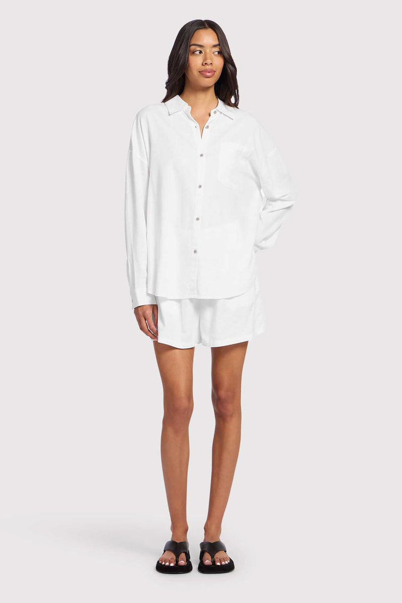 Linen Boyfriend Shirt image 