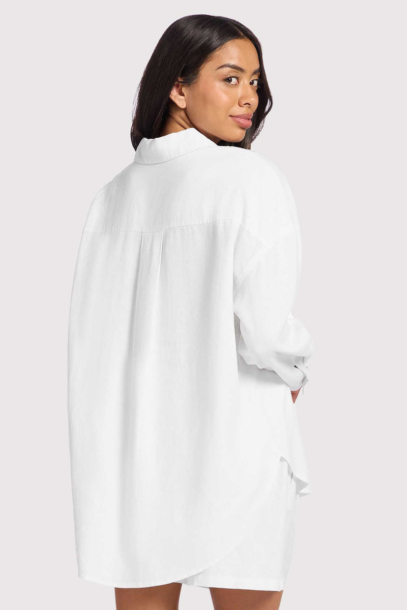 Linen Boyfriend Shirt image 