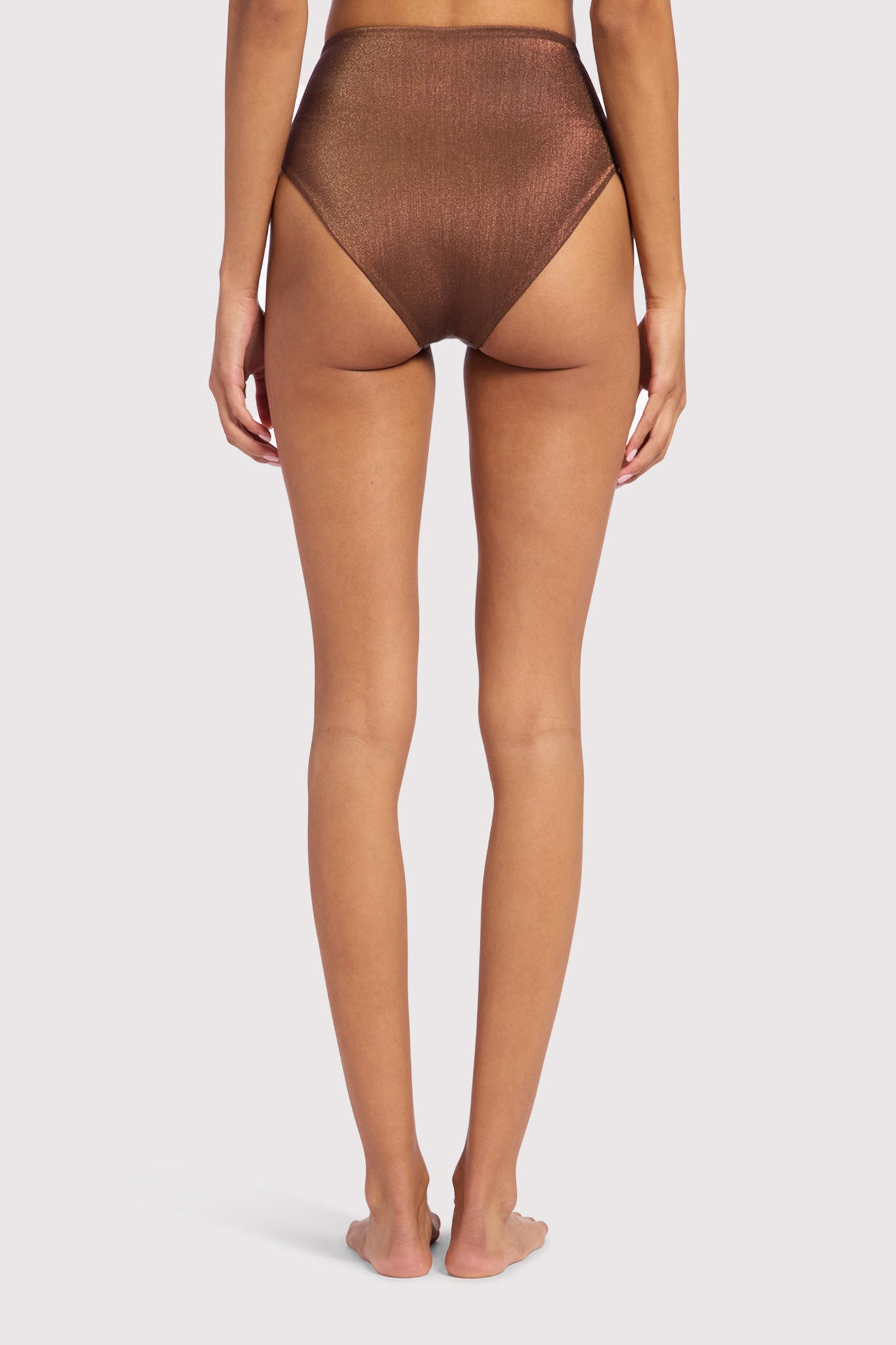 Shimmer High Waist Bikini Bottom