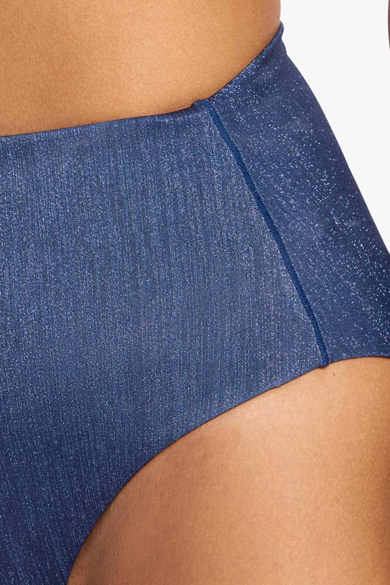 Shimmer High Waist Bikini Bottom