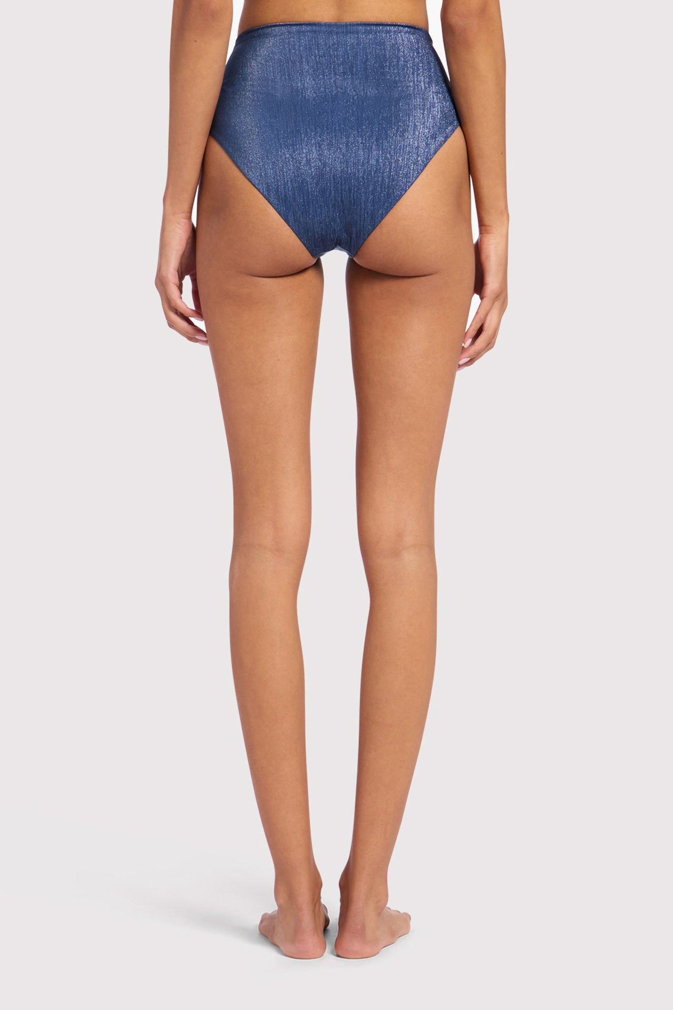 Shimmer High Waist Bikini Bottom