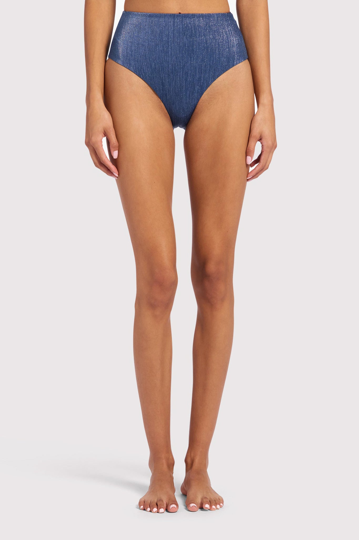 Shimmer High Waist Bikini Bottom