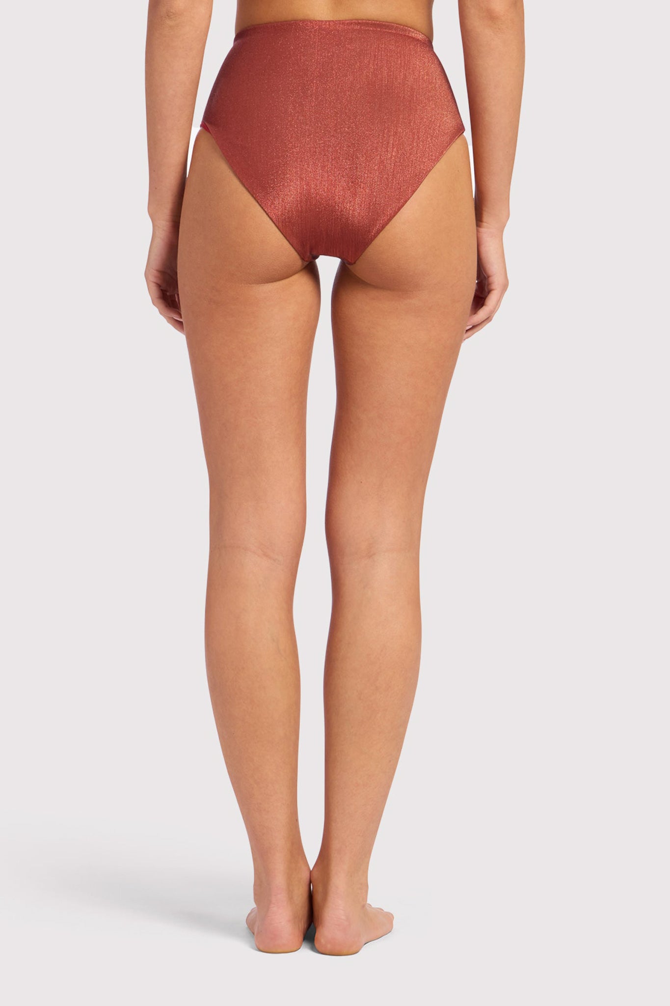 Shimmer High Waist Bikini Bottom