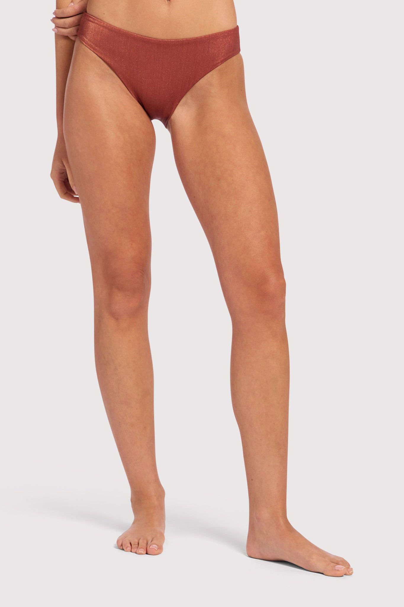 Shimmer Low Waist Bikini Bottom
