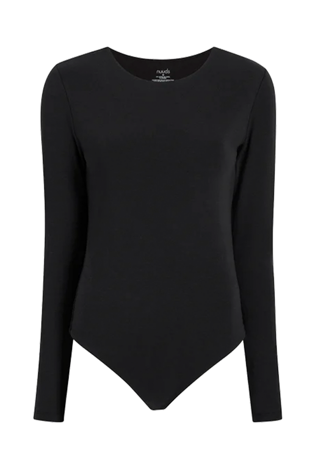 Cotton Stretch Long Sleeve Crewneck Bodysuit