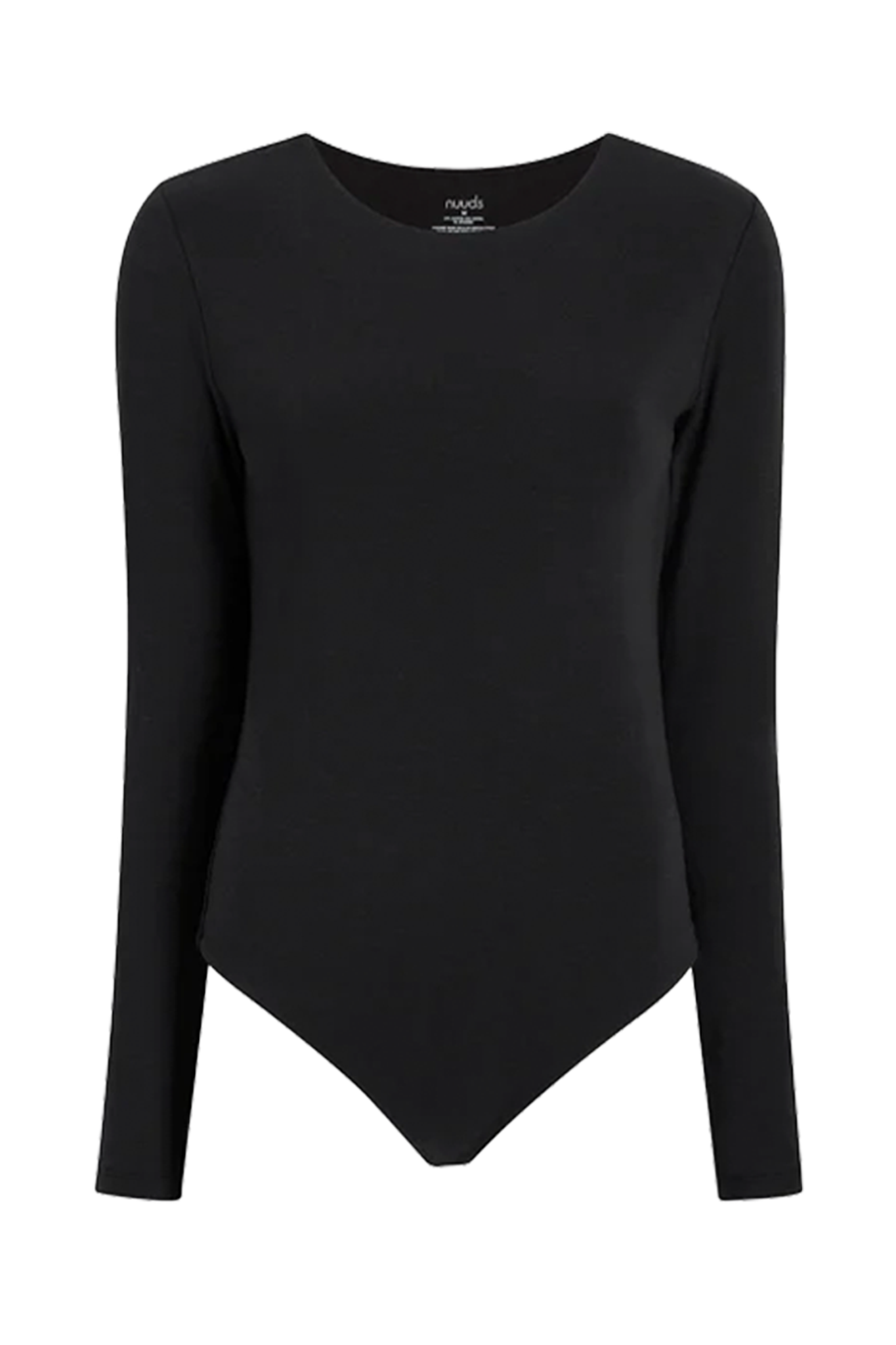 Cotton Stretch Long Sleeve Crewneck Bodysuit