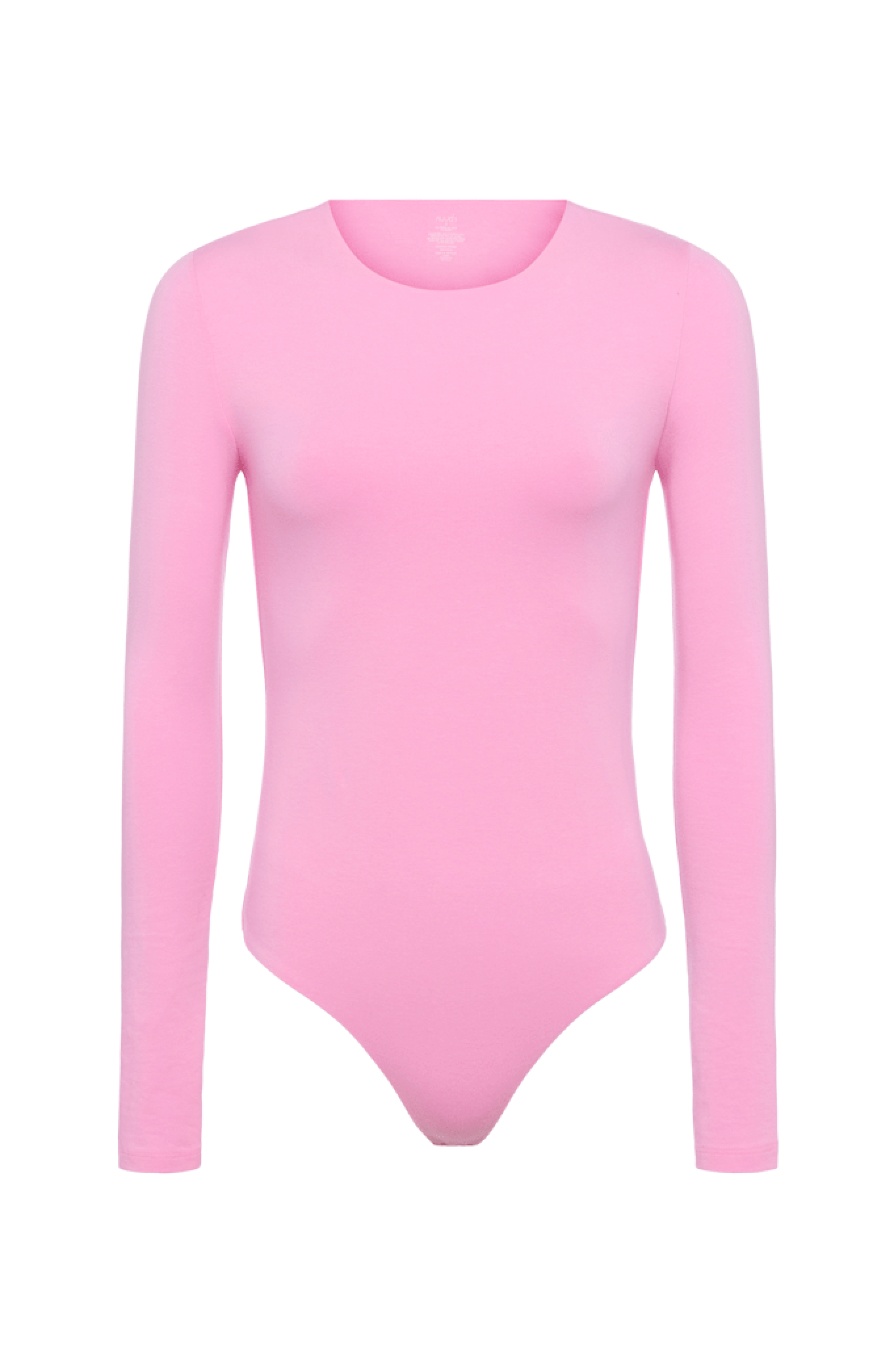 Cotton Stretch Long Sleeve Crewneck Bodysuit
