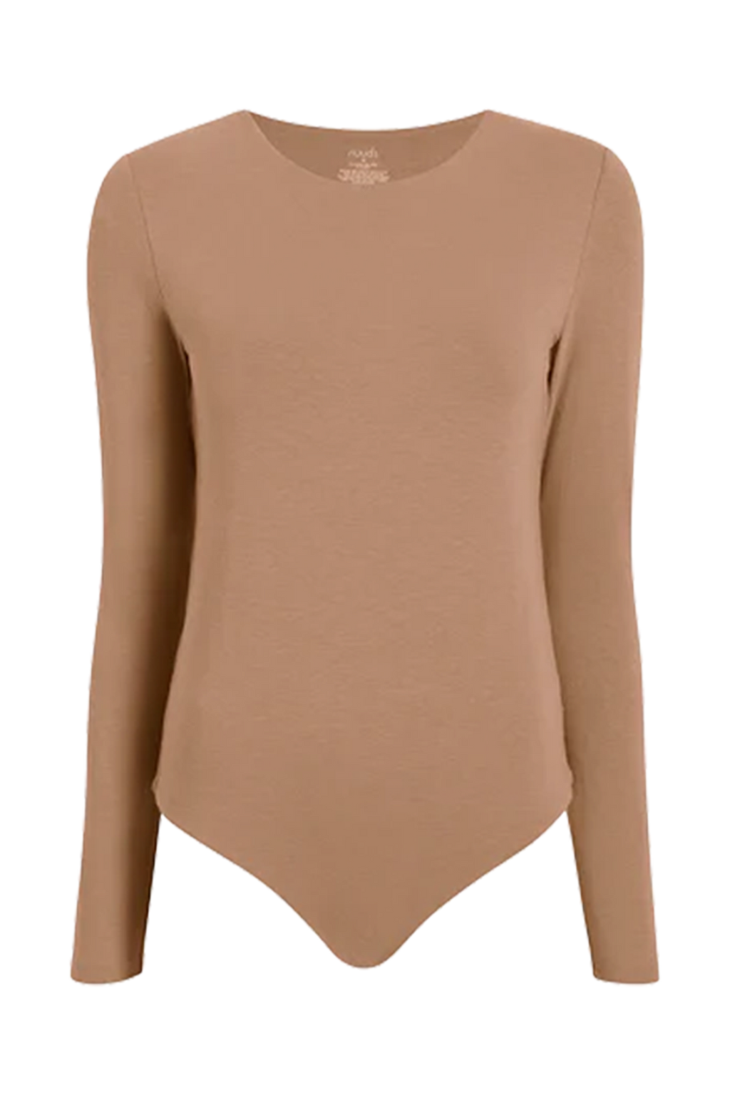 Cotton Stretch Long Sleeve Crewneck Bodysuit