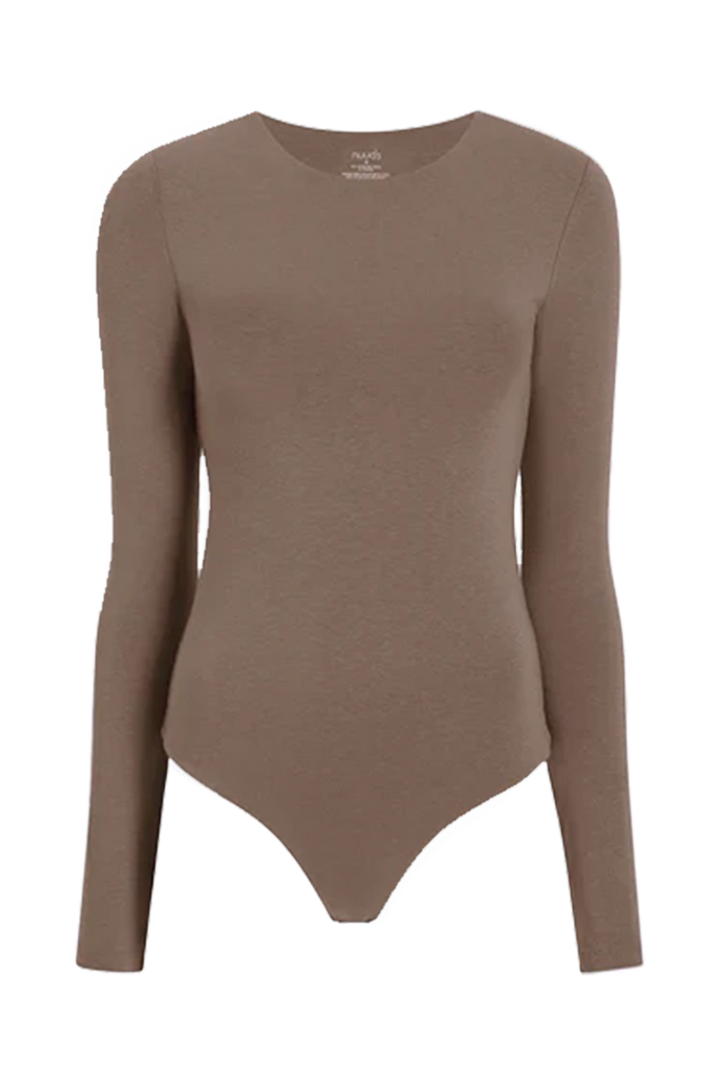 Cotton Stretch Long Sleeve Crewneck Bodysuit