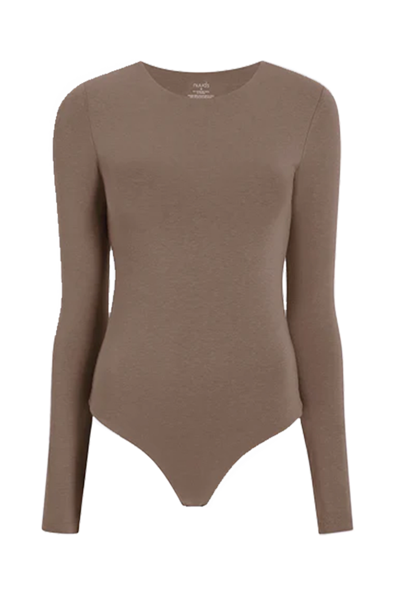 Cotton Stretch Long Sleeve Crewneck Bodysuit