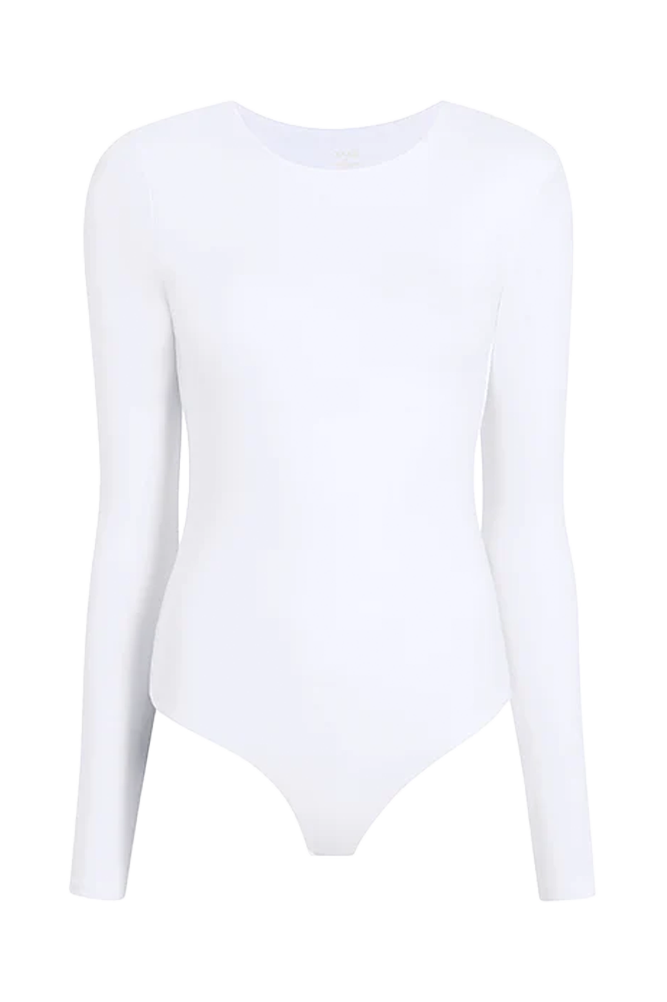 Cotton Stretch Long Sleeve Crewneck Bodysuit