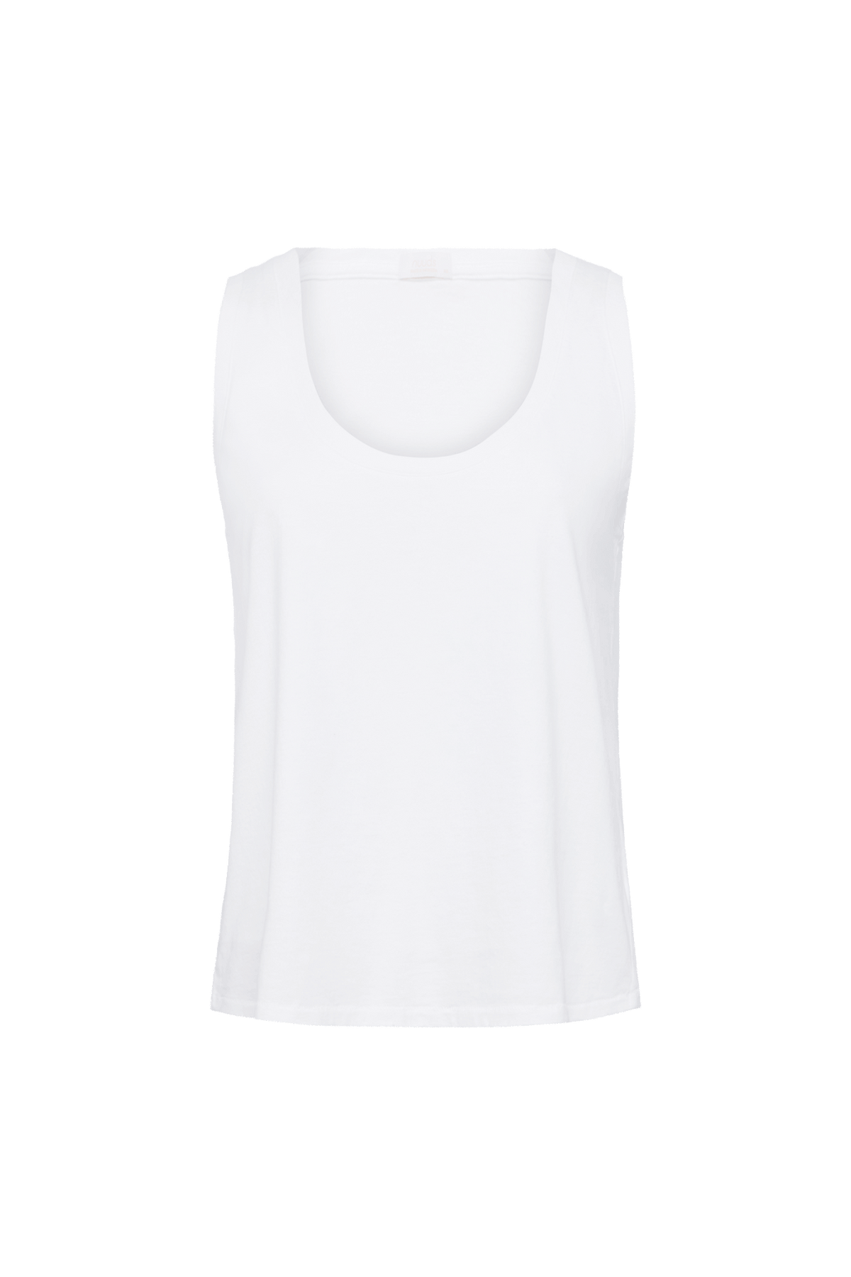 Color:White | nuuds everyday tank top – women’s tank top soft cotton sleeveless top everyday essential
