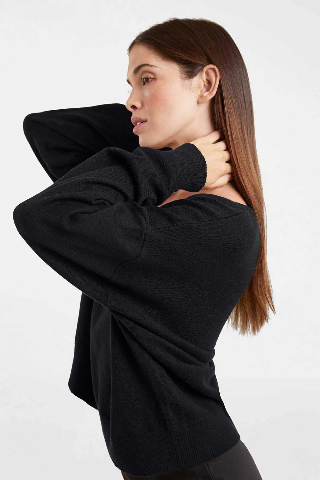 Luxe Knit V-Neck Sweater