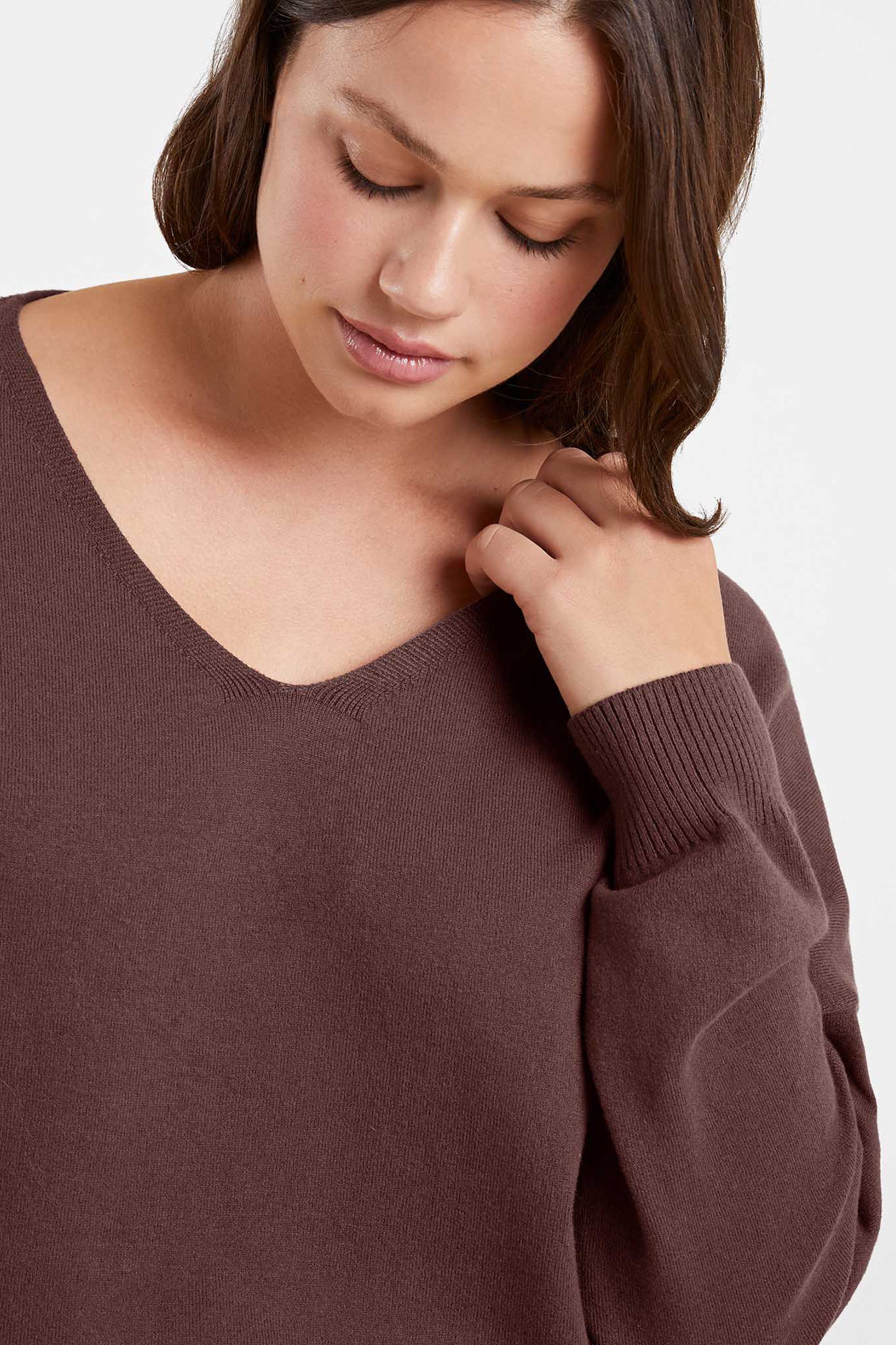 Luxe Knit V-Neck Sweater
