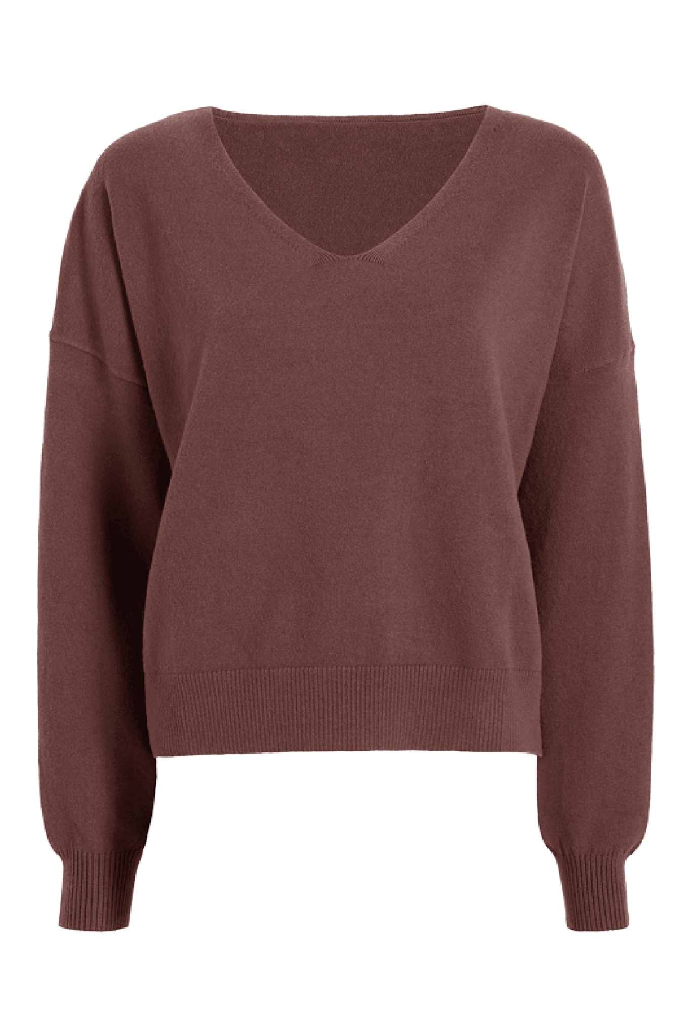 Luxe Knit V-Neck Sweater