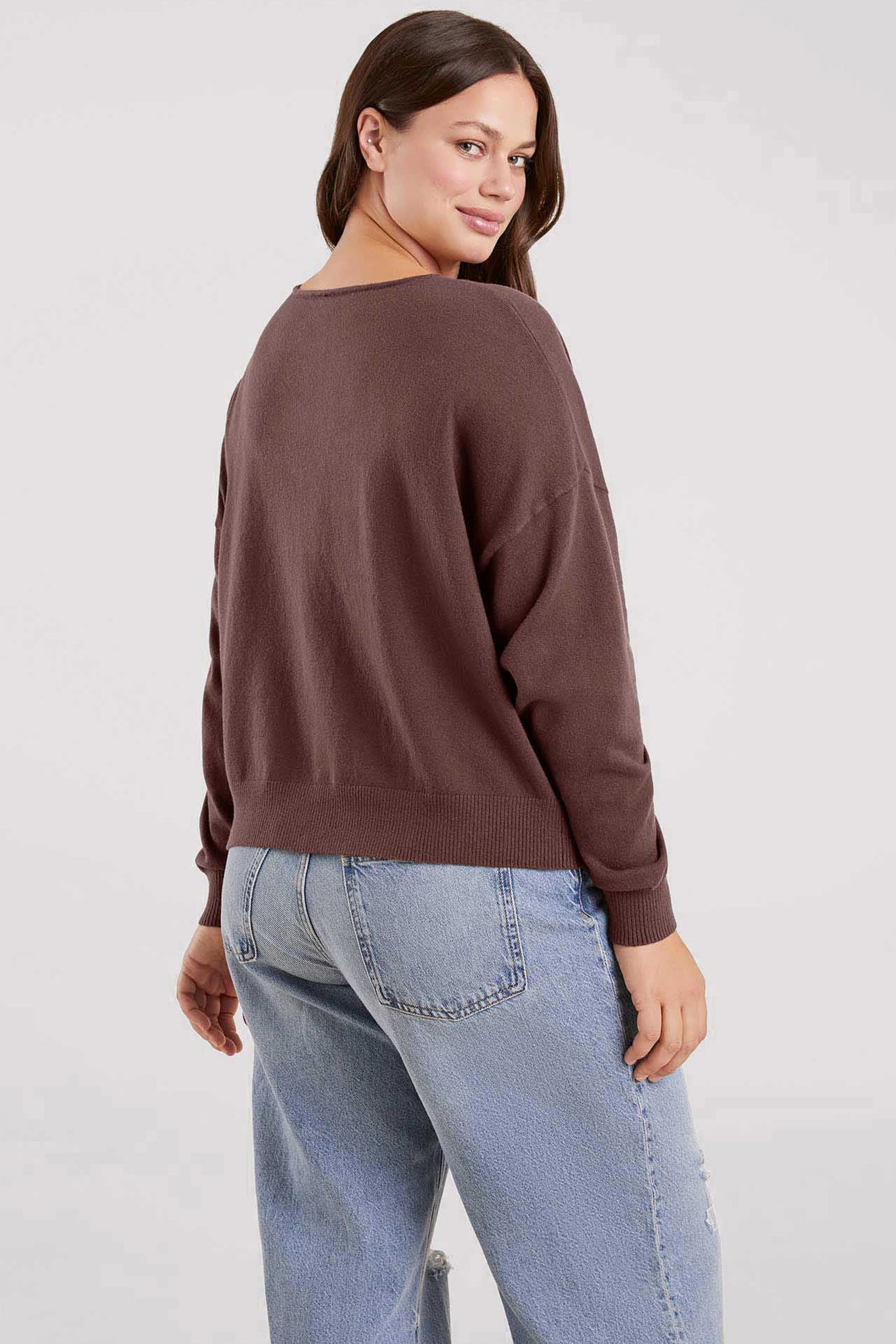 Luxe Knit V-Neck Sweater