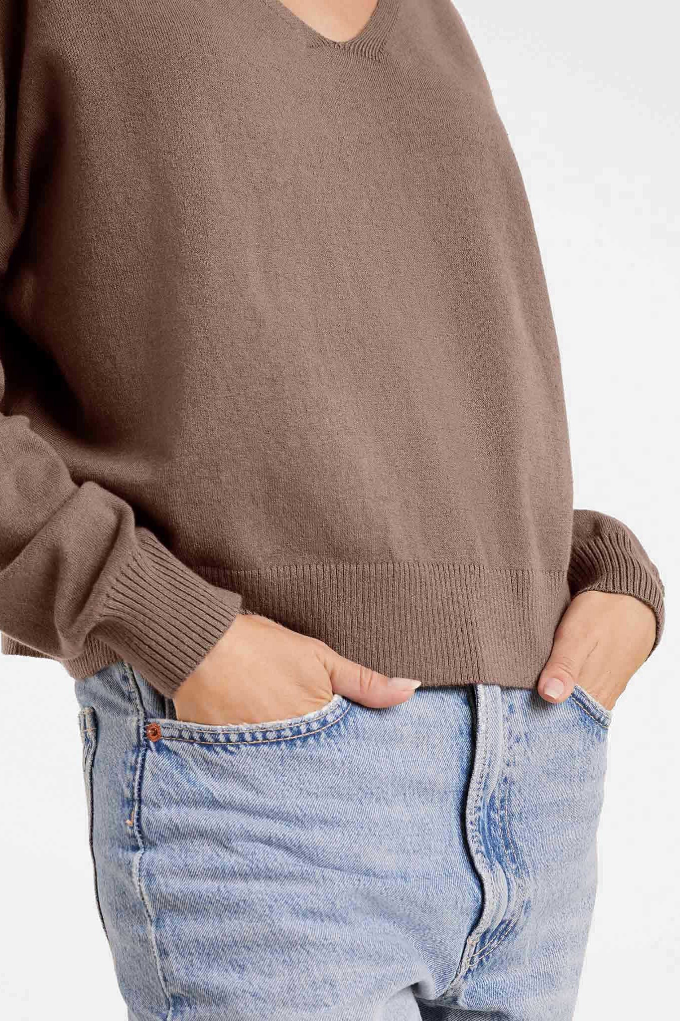 Luxe Knit V-Neck Sweater