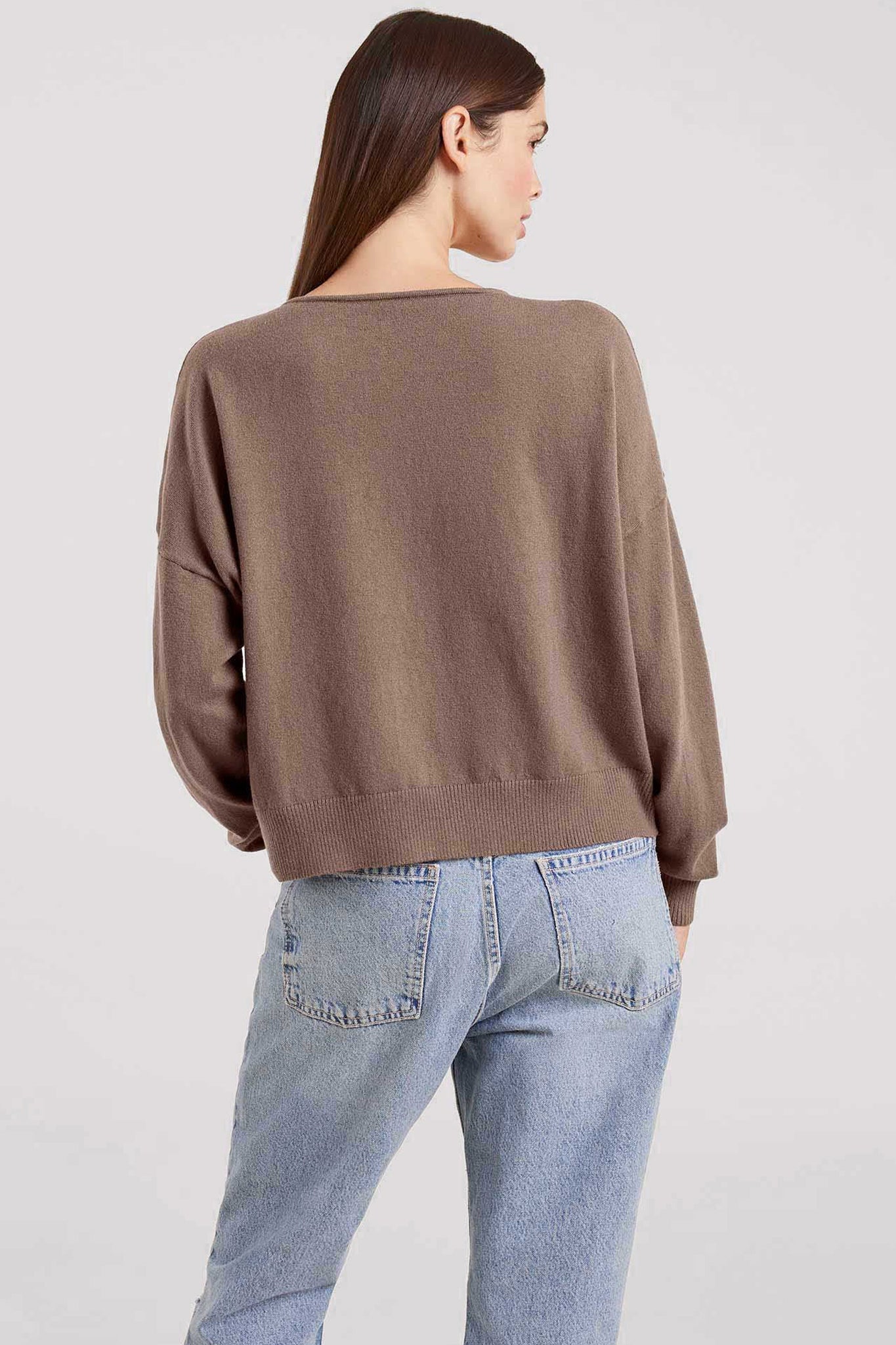 Luxe Knit V-Neck Sweater
