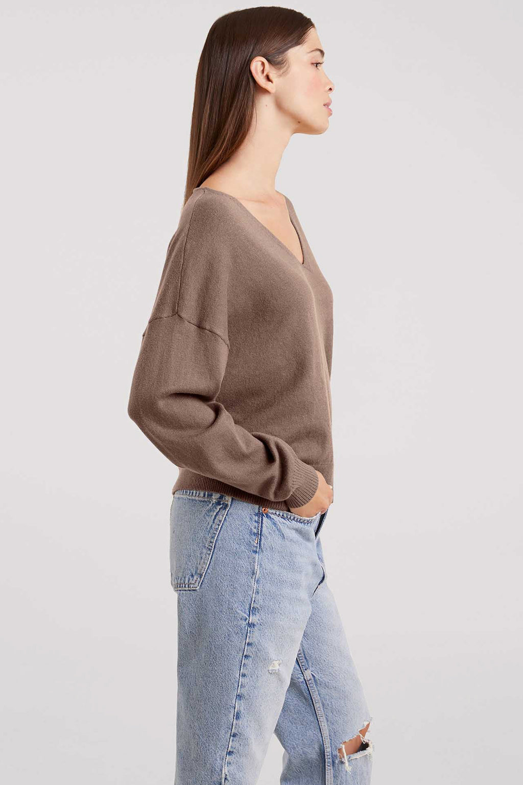 Luxe Knit V-Neck Sweater