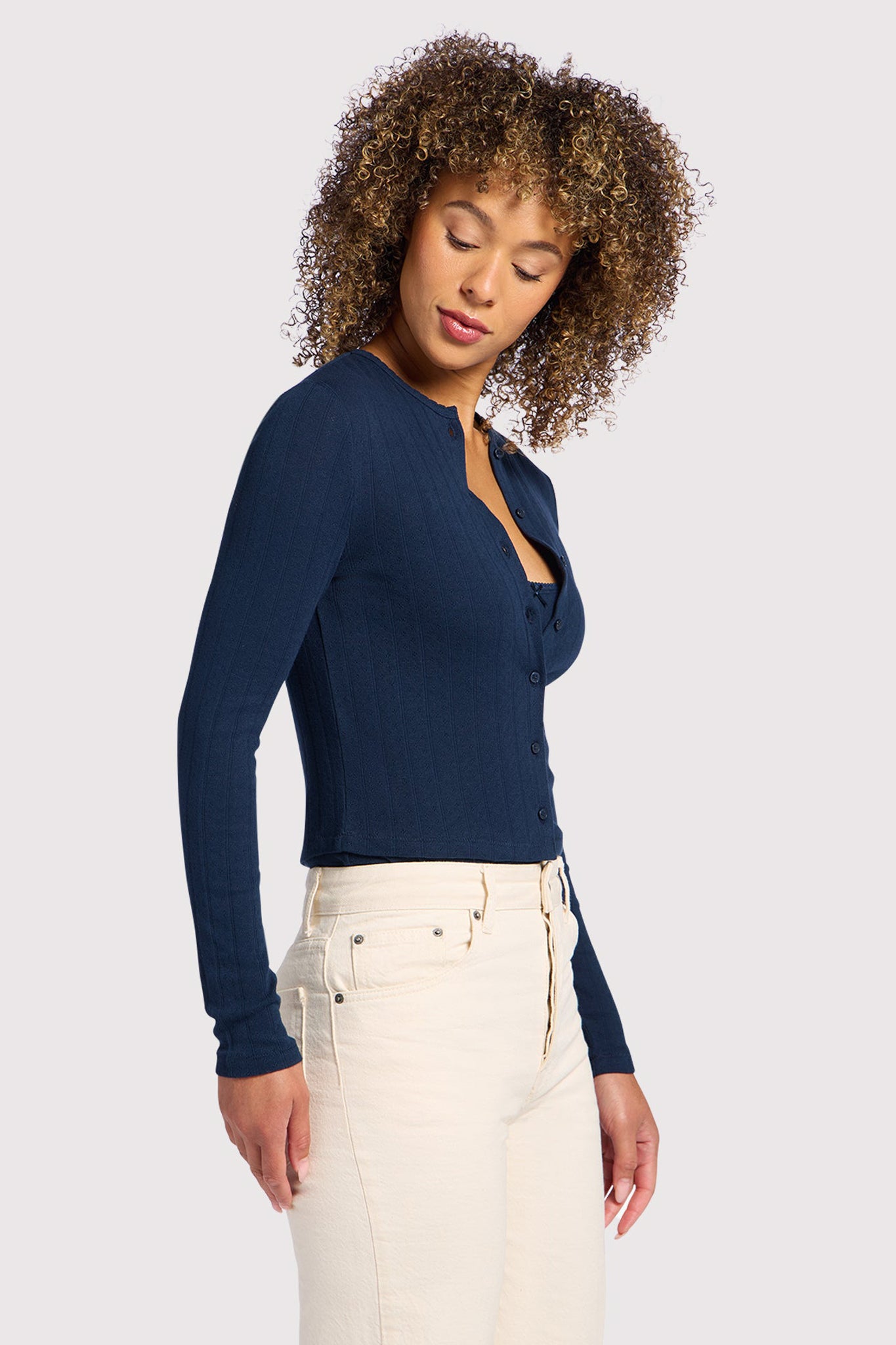 Pointelle Cardigan