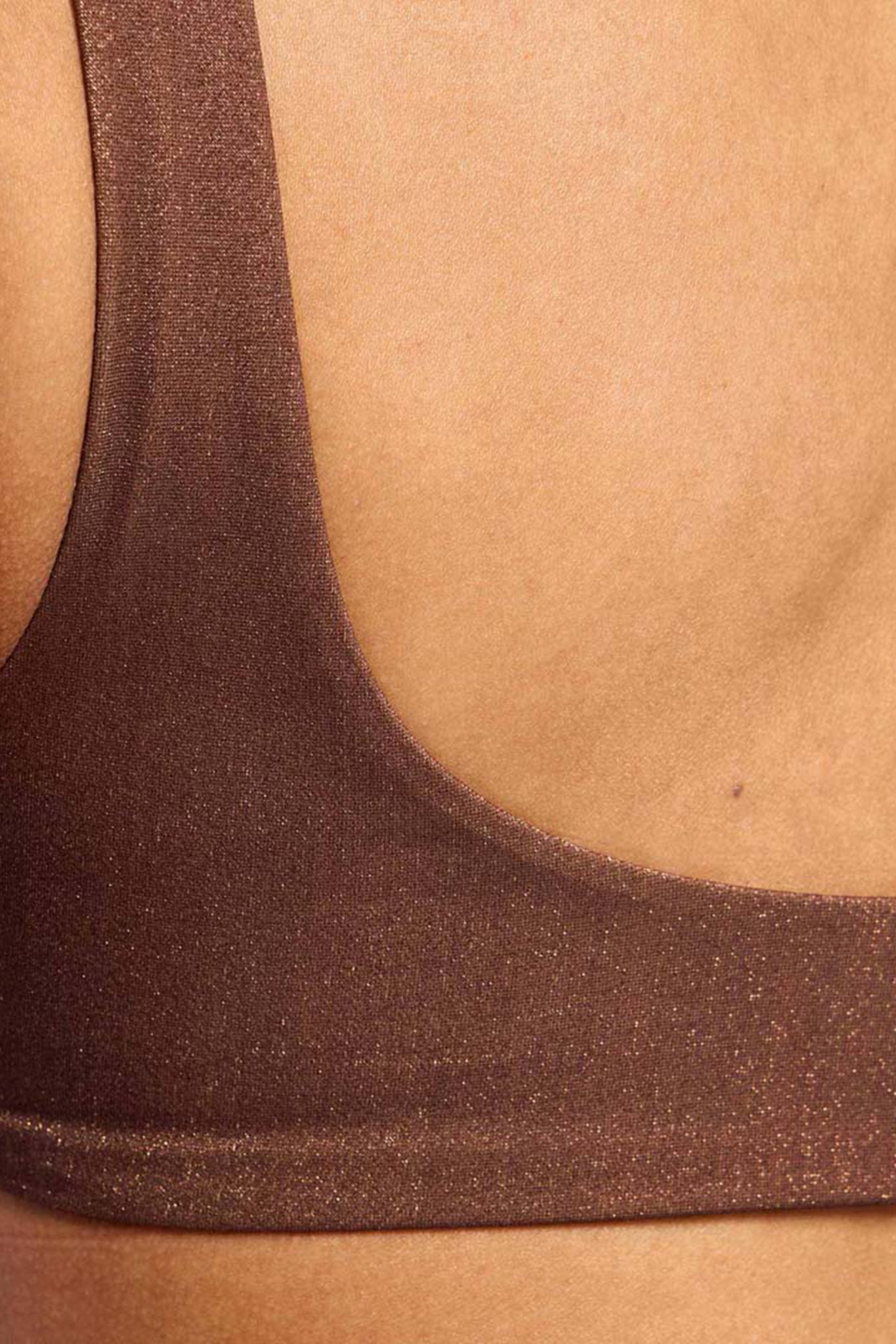 Shimmer Plunge Bikini Top