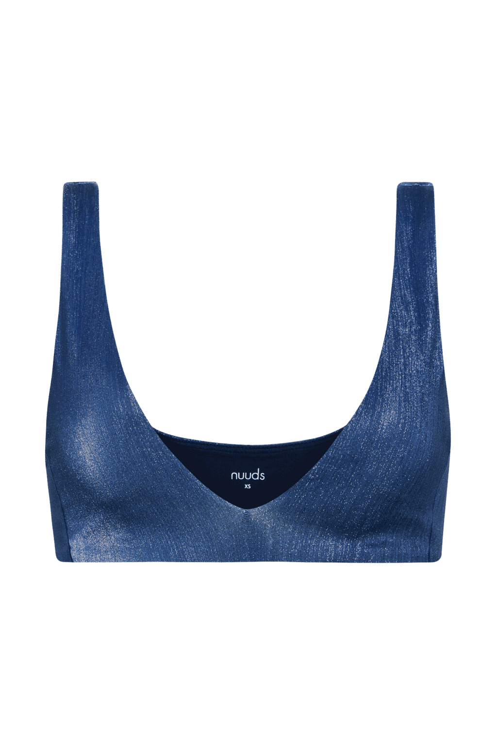 Shimmer Plunge Bikini Top