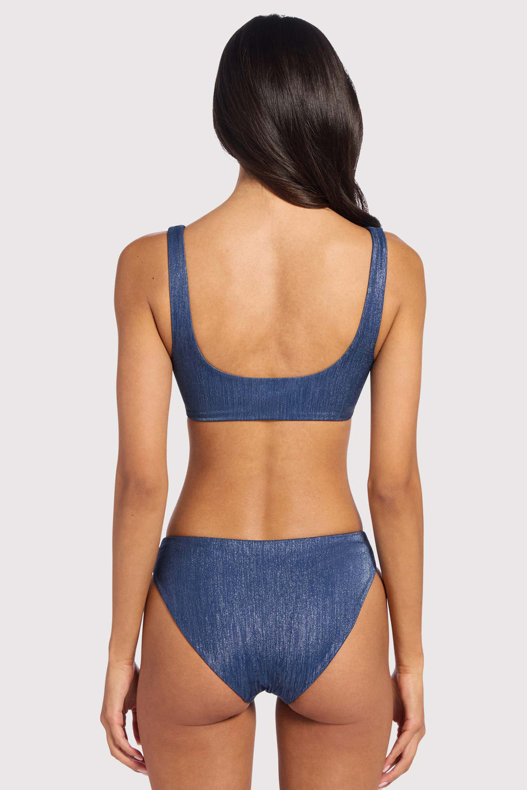 Shimmer Plunge Bikini Top