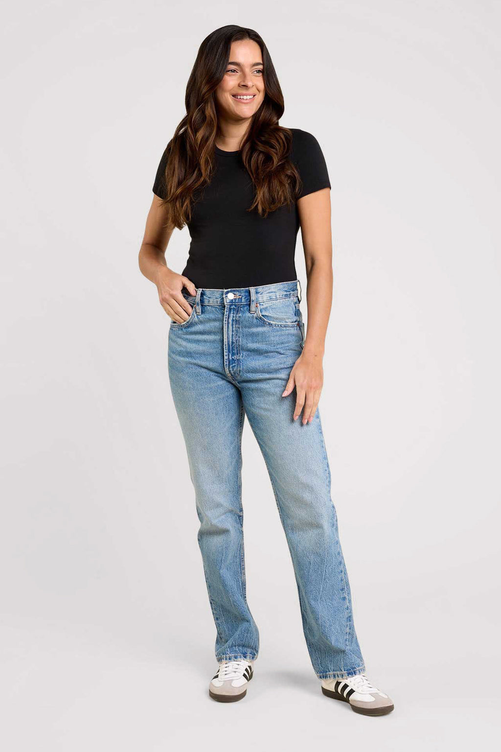 Cotton Stretch Short Sleeve Crewneck Bodysuit