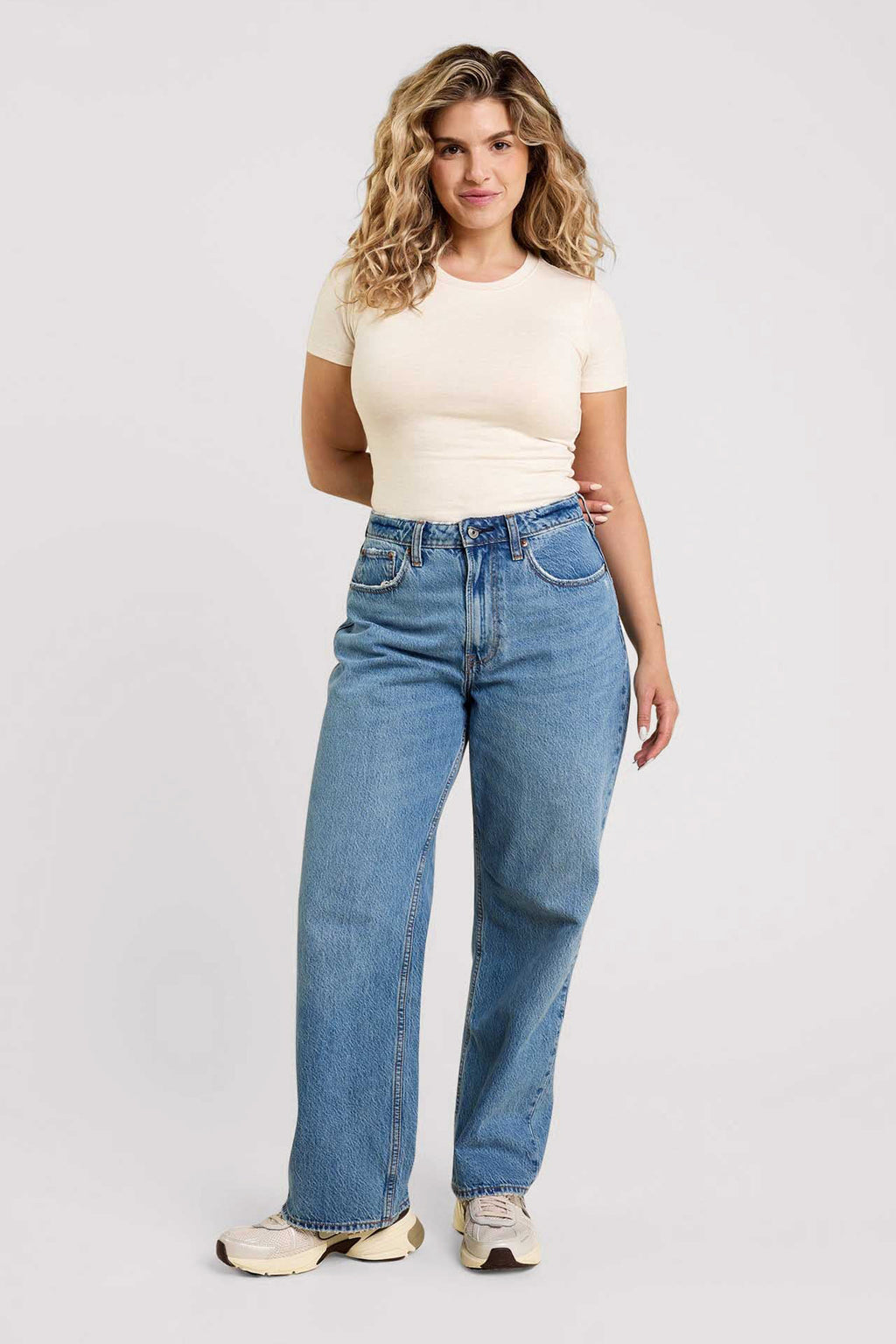 Cotton Stretch Short Sleeve Crewneck Bodysuit