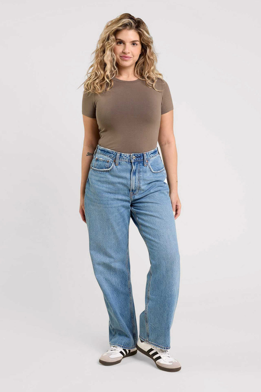 Cotton Stretch Short Sleeve Crewneck Bodysuit