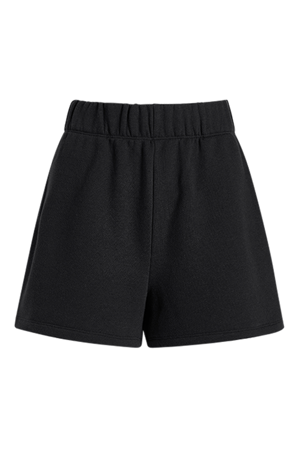 Color:Black | nuuds vintage fleece short sweatshorts women casual bottoms for women cozy lounge shorts