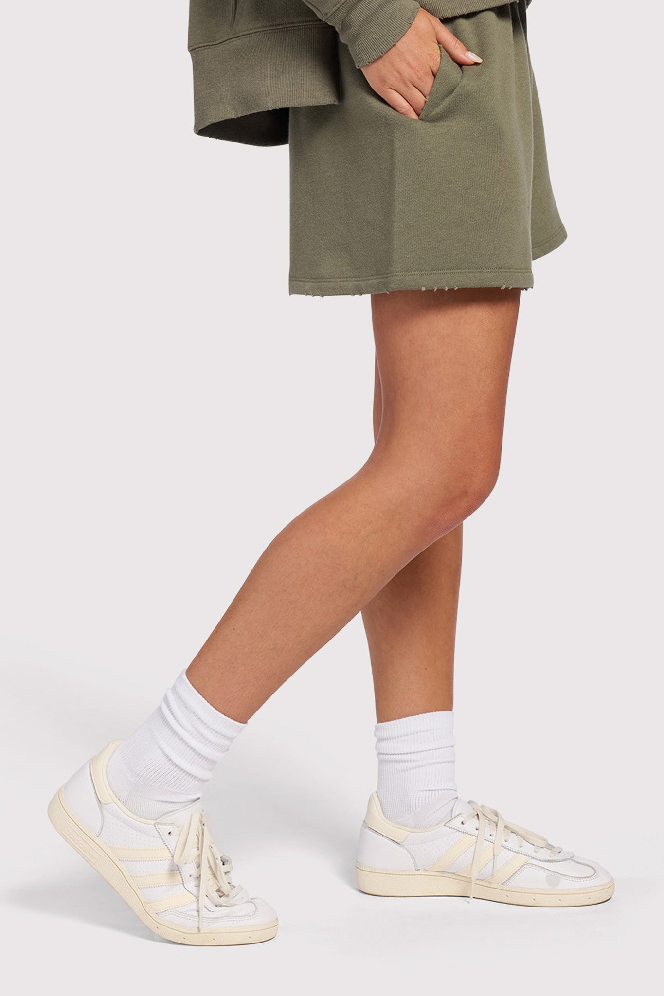 Vintage Fleece Short | Olive