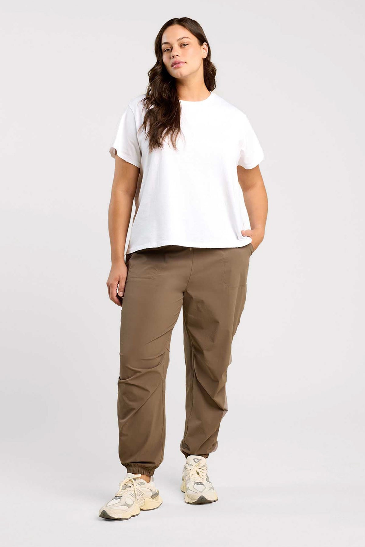 Color:Mocha | nuuds refine jogger jogging pants casual pants for women comfort women pants athleisure joggers