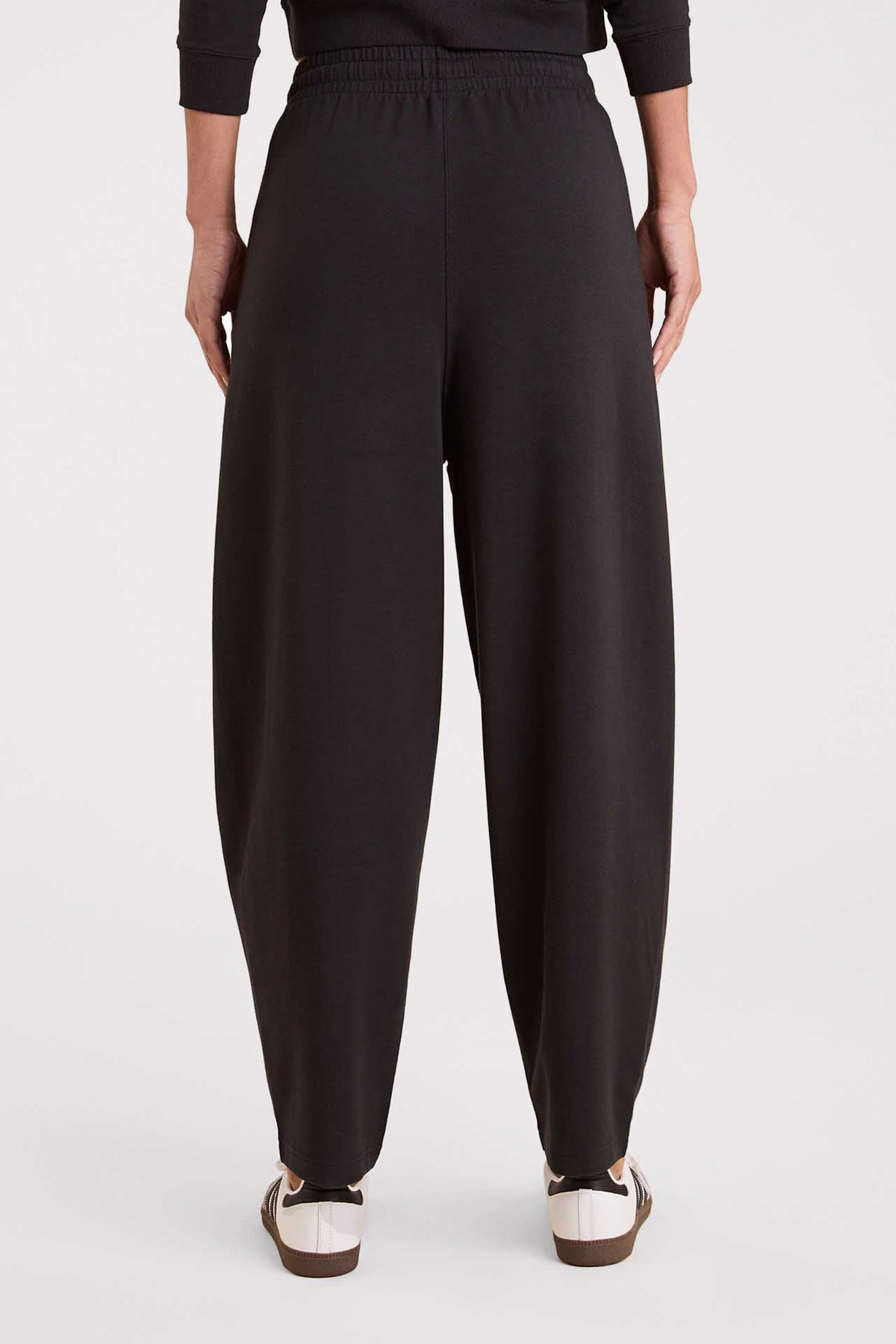 Color:Black | nuuds cloudtech boyfriend pant wide leg sweatpants casual pants for women comfort women pants