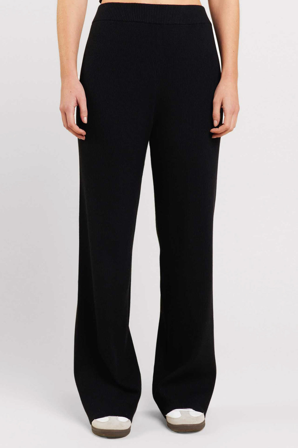 Ribbed Sweater Wide Leg Pant