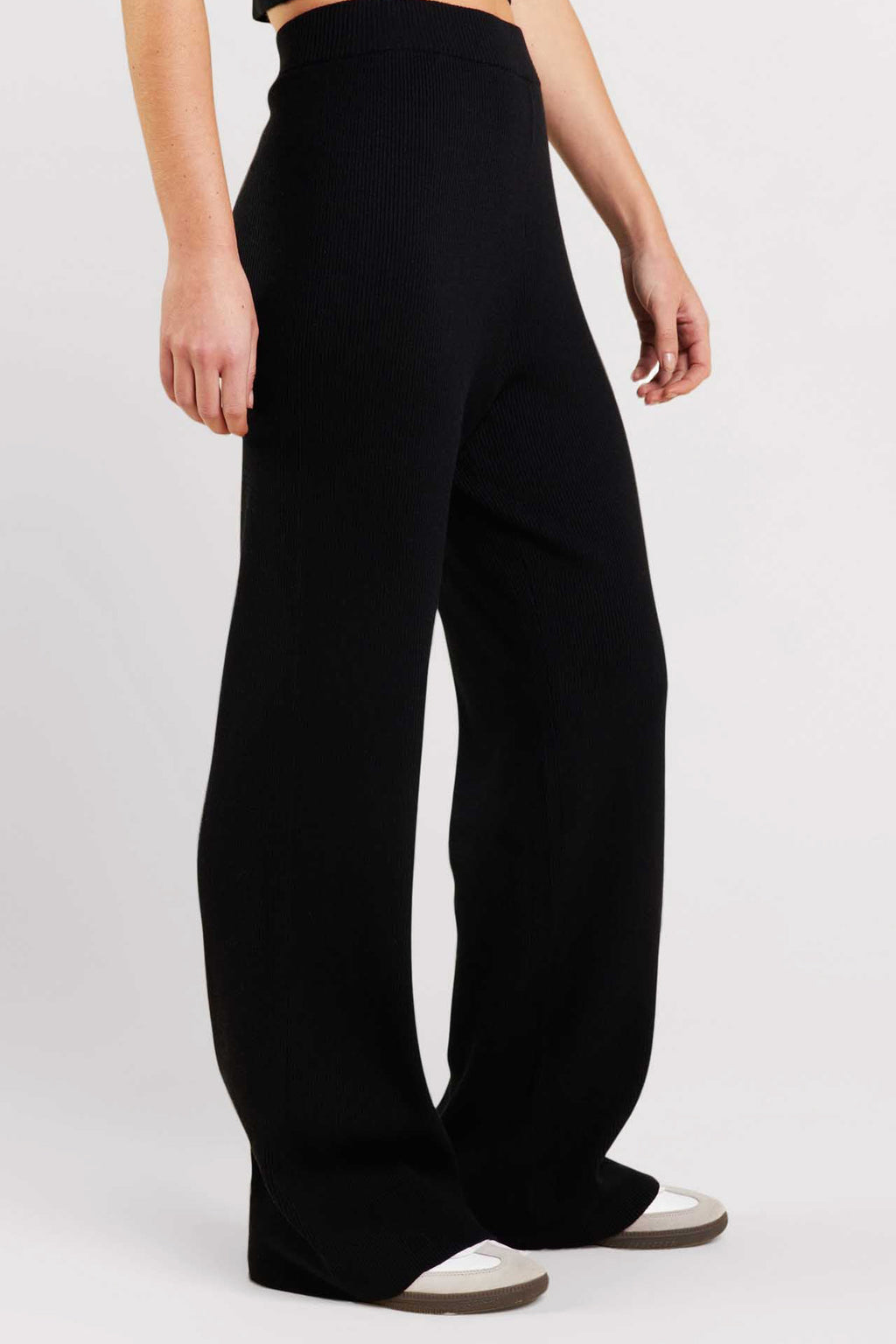 Ribbed Sweater Wide Leg Pant