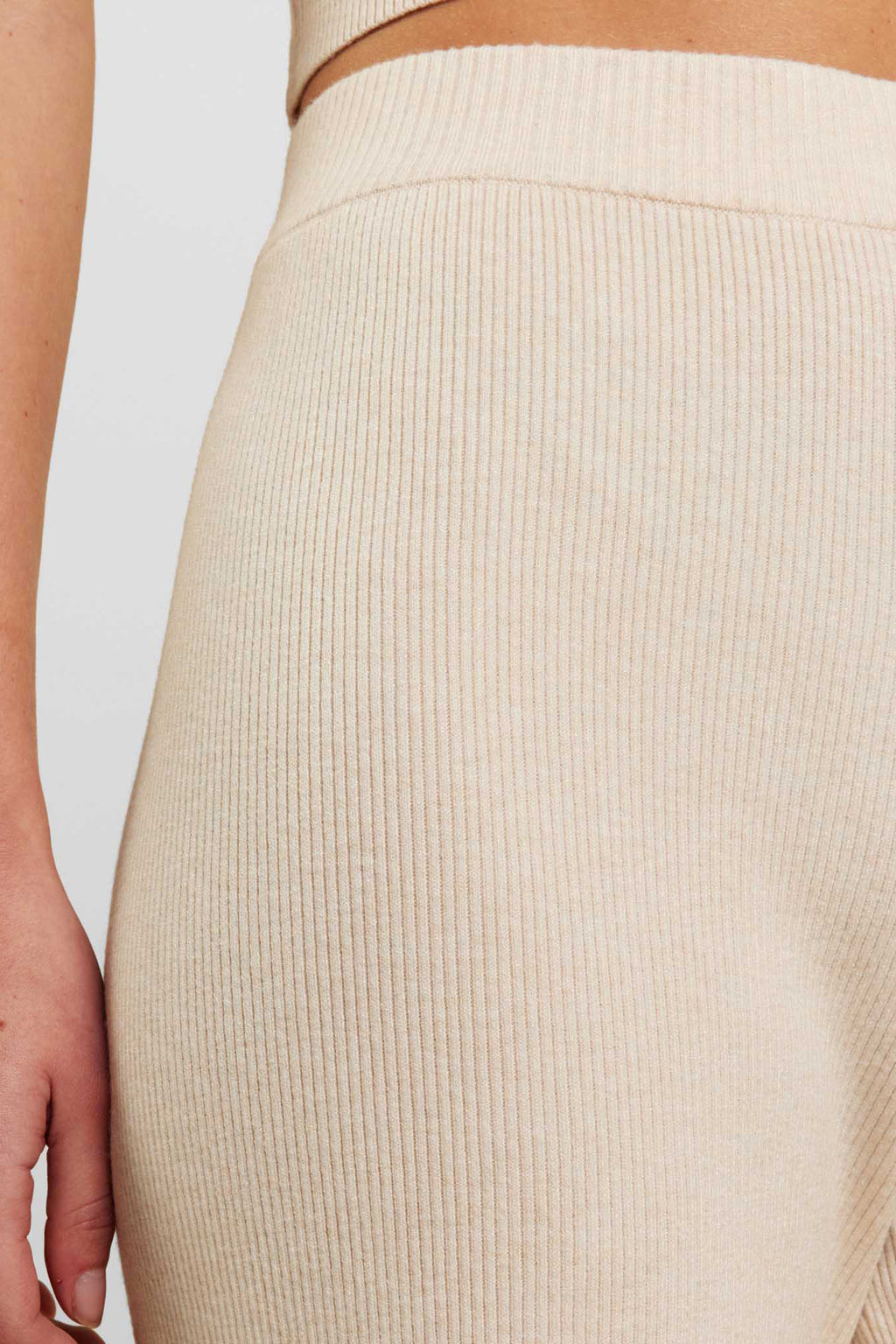 Ribbed Sweater Wide Leg Pant