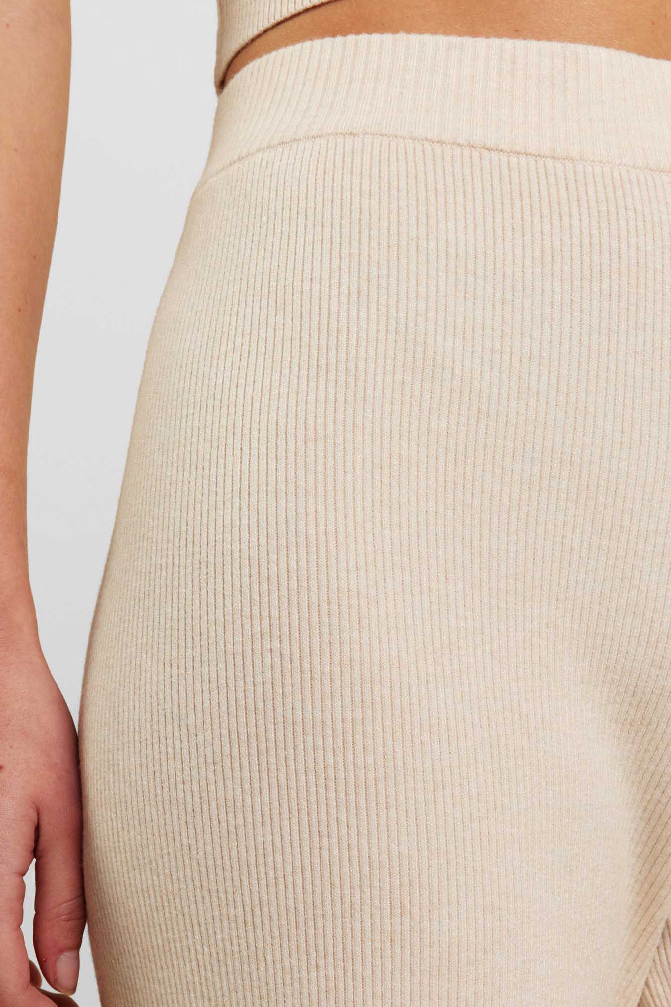 Ribbed Sweater Wide Leg Pant