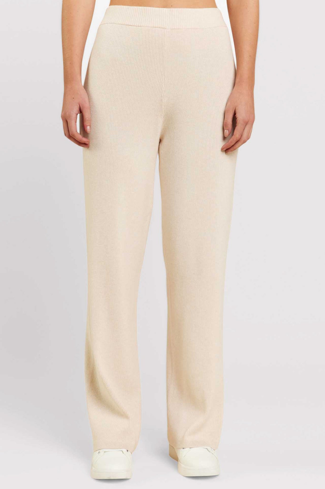 Ribbed Sweater Wide Leg Pant