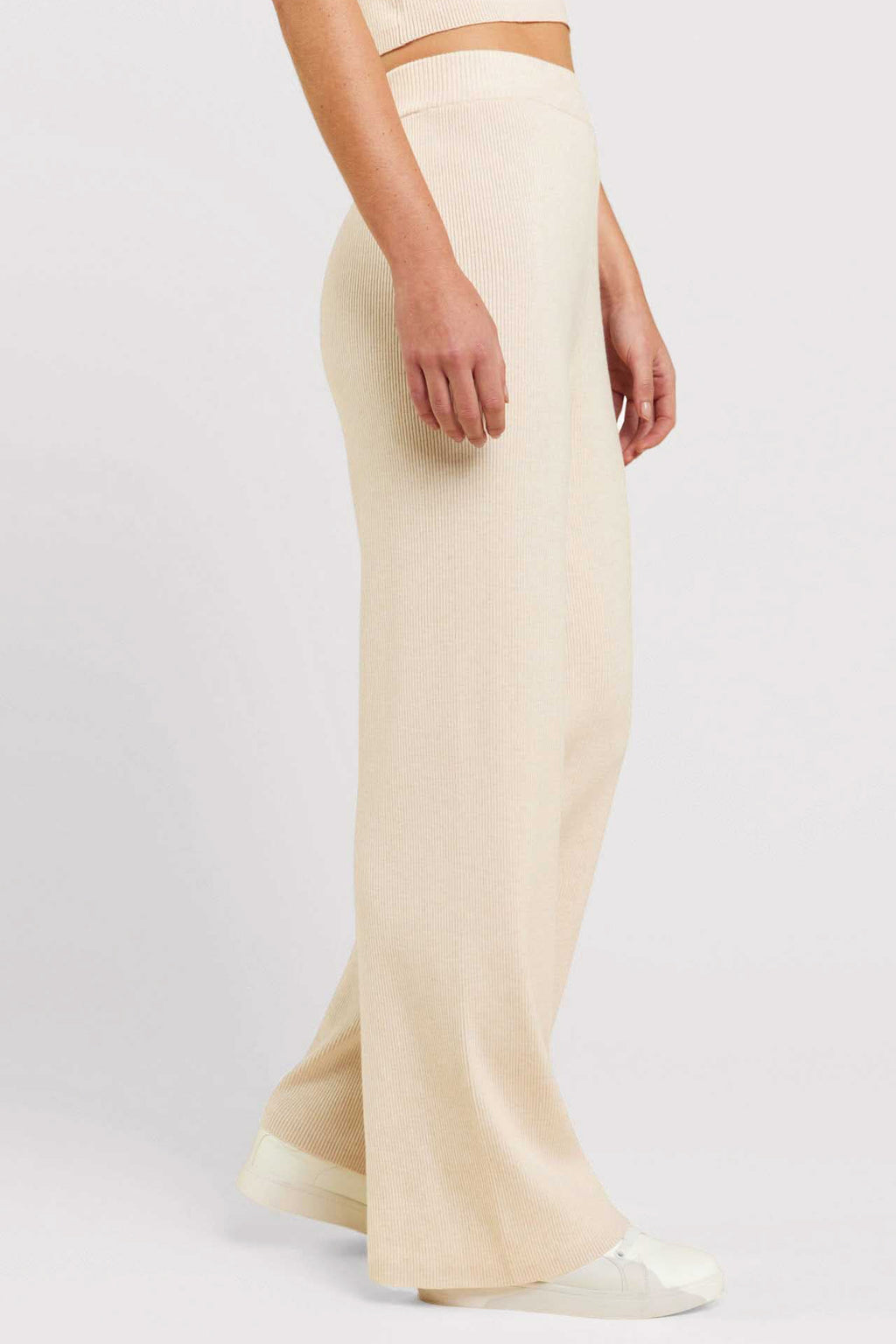 Ribbed Sweater Wide Leg Pant